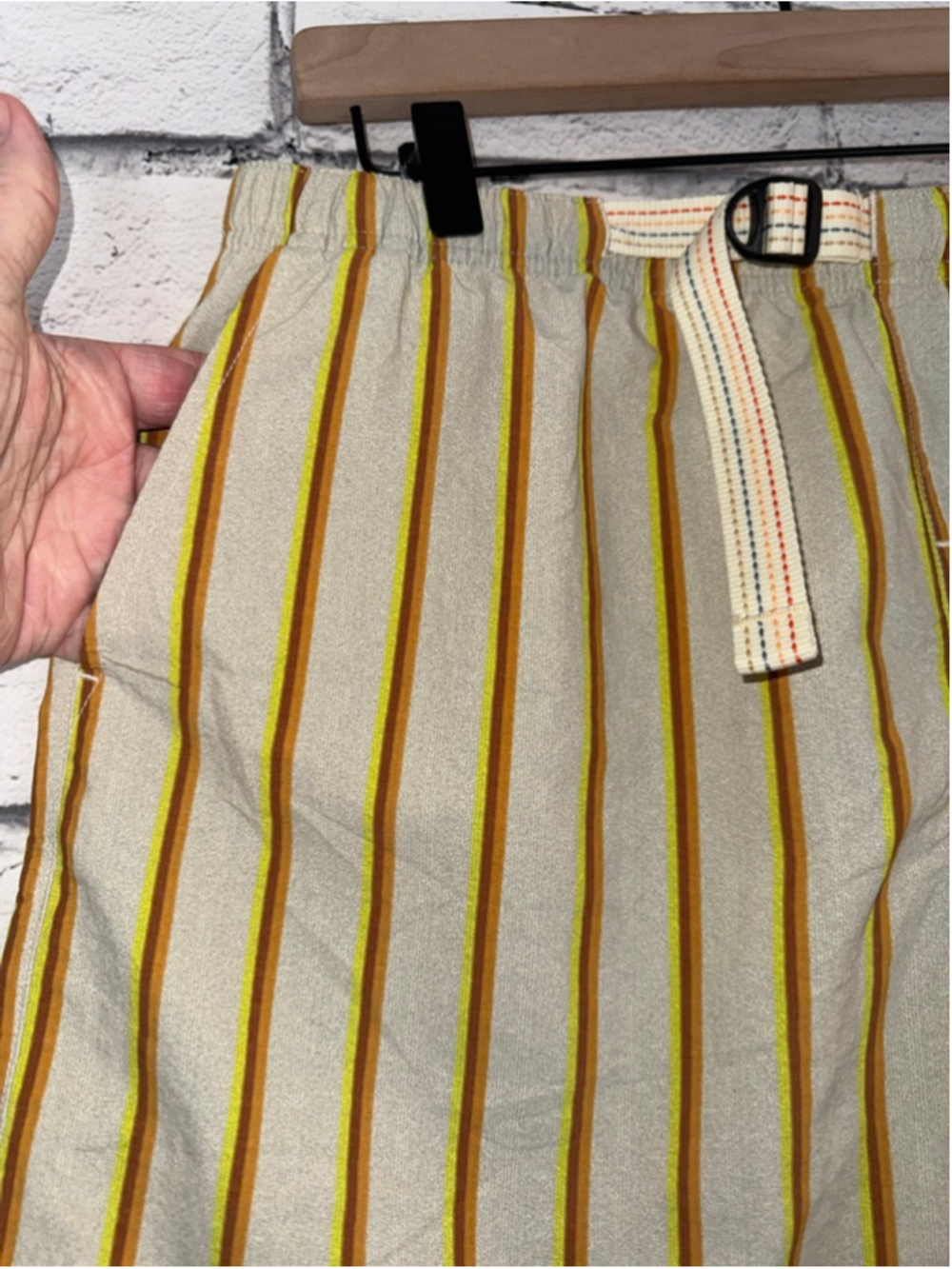 Men's Prana Shorts size Large Indio Heritage Shorts Yarrow Striped 5’ inseam NWT - Picture 9 of 16